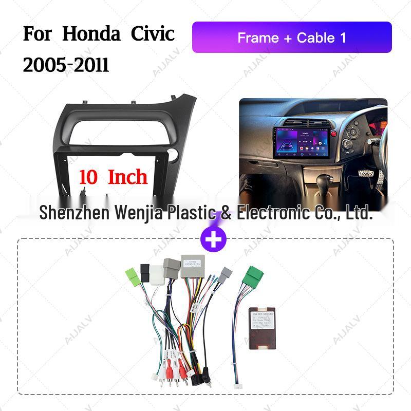 Android 9-inch Large-Screen Front Frame for Honda Civic 2005-2011 Right-Hand Drive Models