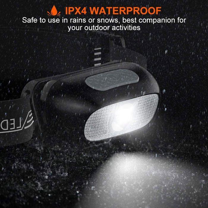 Lampe frontale LED rechargeable - AIMOONSA - Modèle standard - 200 lm - 800 mAh - 5 modes
