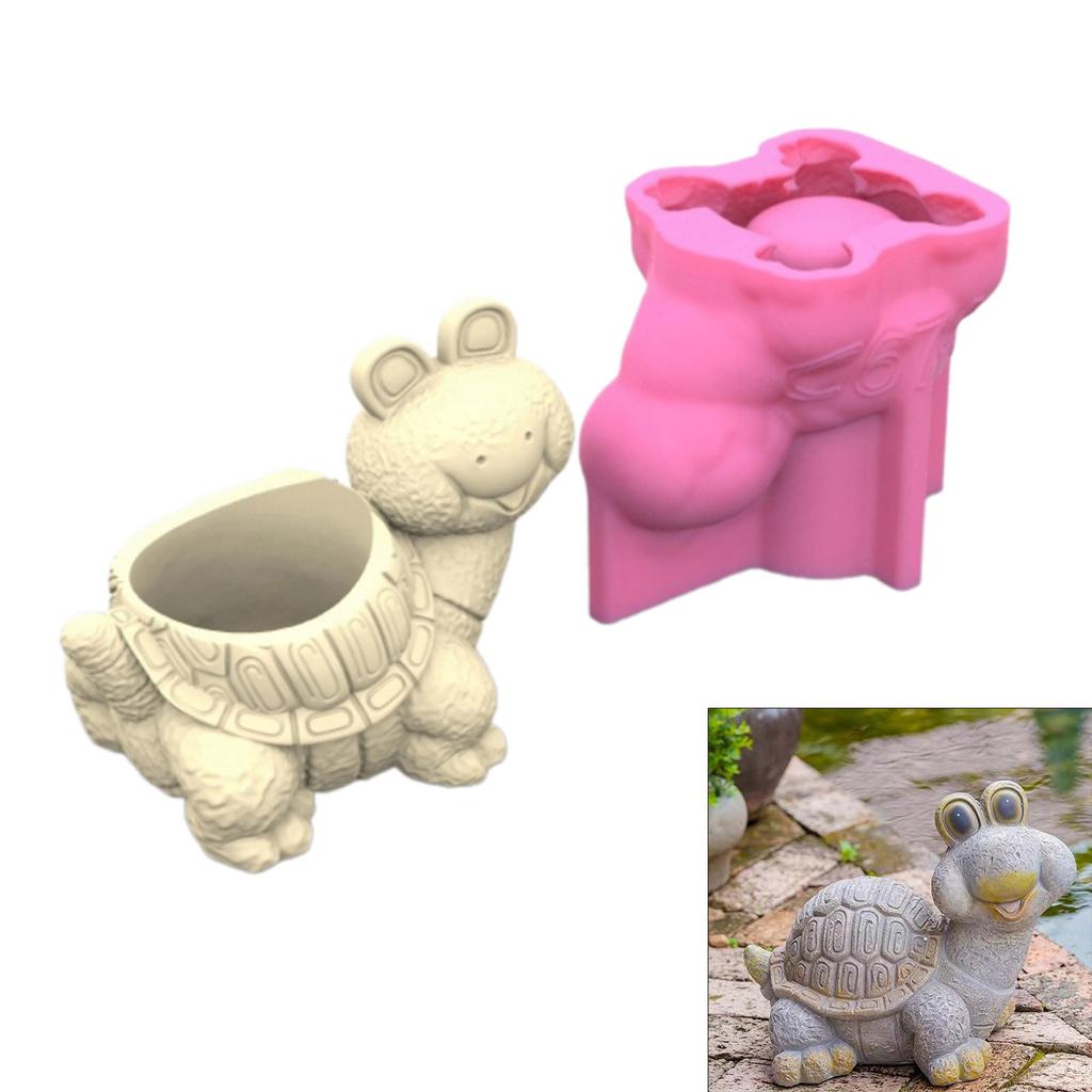 Cartoon-Blumentöpfe Form Epoxidharz Formen Stifthalter Kerzenhalter Zement Pflanzer Silikonform Wohndekoration