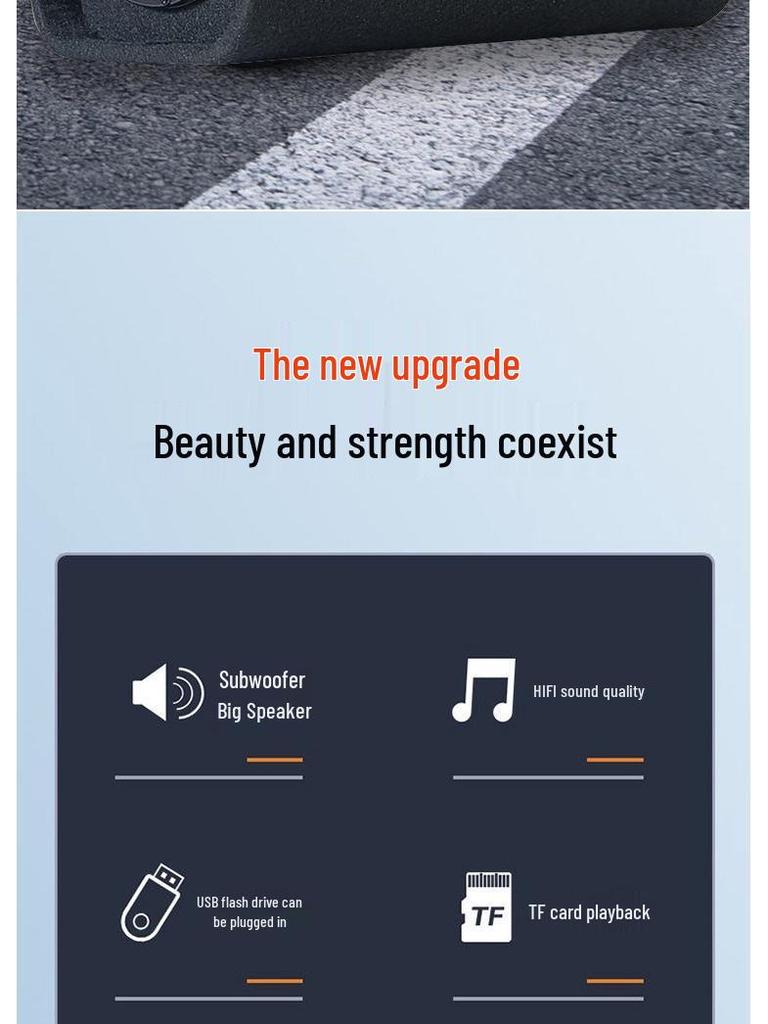 High-Performance Bluetooth Tunnel Subwoofer with 5 Speakers - 24V/220V