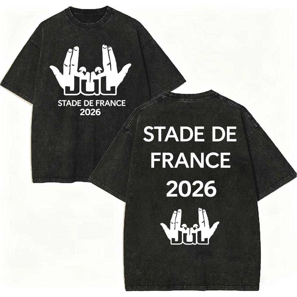 Vintage Washed Rapper JUL Album Graphic T Shirts Men Women Clothing Fashion Hip Hop T-shirt Summer Casual Loose Cotton T-shirts