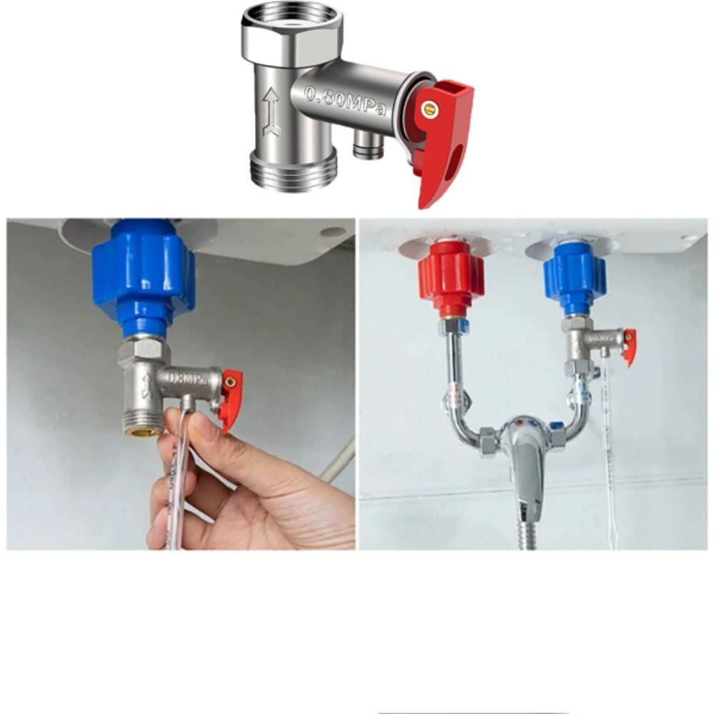 

Adjustable Pressure Pressure Reducing Valve Brass Construction Durable Design Safety Valve Copper Material Spring Mechanism 0.75mpa