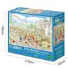 EPOCH Peter Rabbit Garden Picnic 300-Piece Jigsaw Puzzle 26×38cm with Adhesive Spatula and Ticket