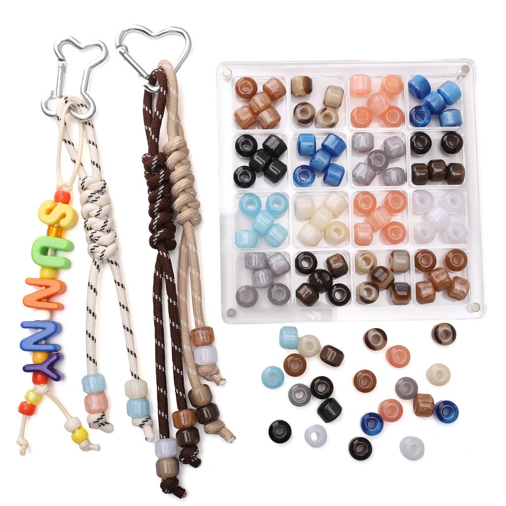 5Pcs Resin Macroporous Beads For DIY Necklace Bracelet Earring Jewelry Craft Making Accessories