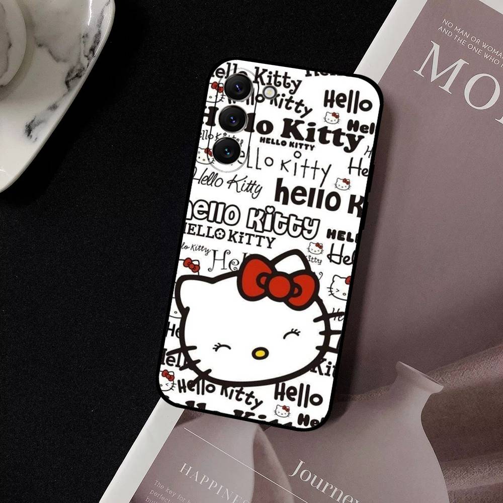 H-HelloS-S K-Kitty Cute Phone Case For Samsung Galaxy S21 S22 S23 S24ULTRA S25ULTRA FE Ultra Plus5G A52S S26 Soft Cover