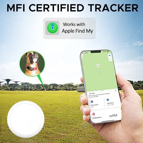 Pet GPS Tracker No Subscription Required IP67 Waterproof Real-Time Location Tracking for Dog Cat Collar 365-Day Battery Life M15
