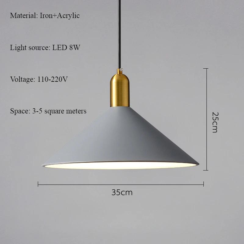 Modern Simple American Vintage Pendant Lamp Nordic Bedroom Home Decoration Restaurant LED Chandelier Luster Atmosphere Light