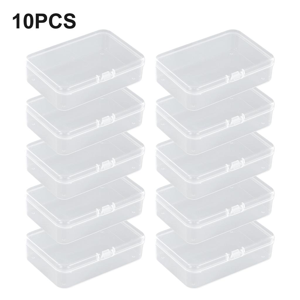 Set Aufbewahrungsbox Behälter Staubdicht Haken Schmuckorganizer Kunststoff Schraube Transparente Perle Mit Deckel Praktisch
