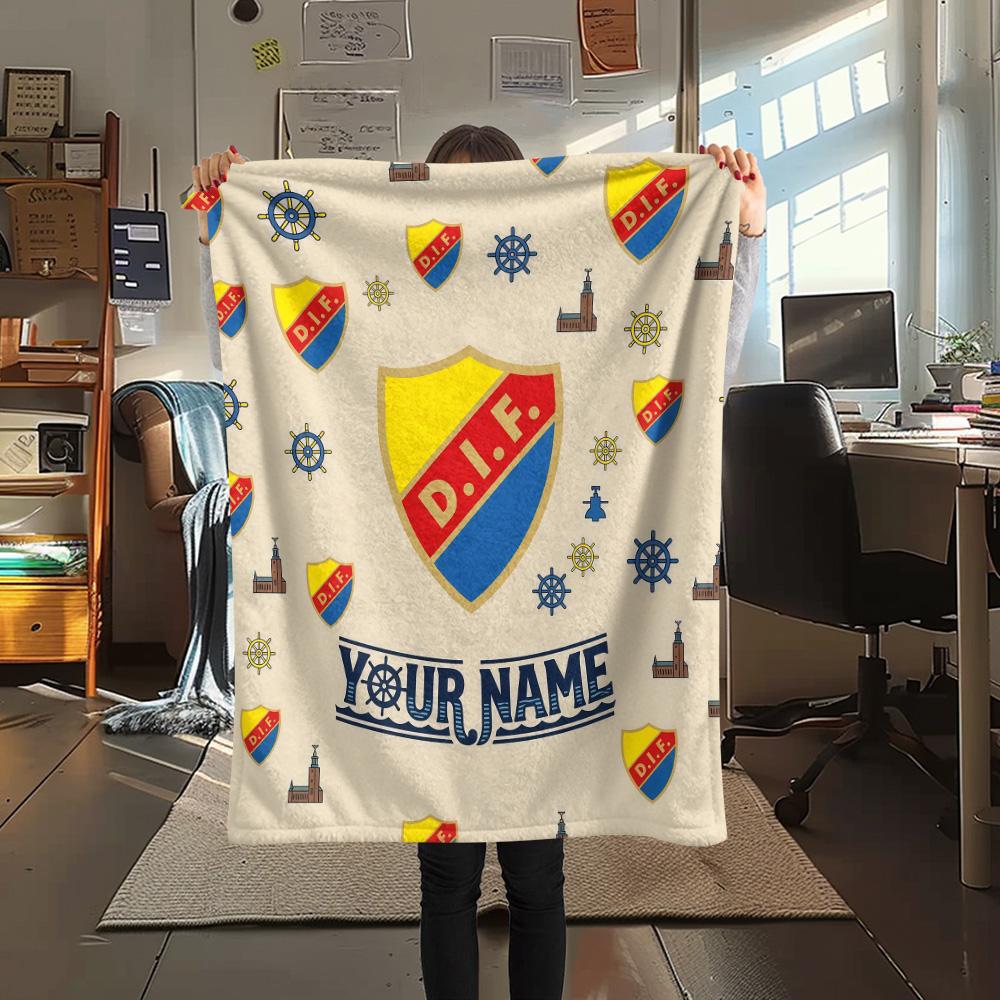 Custom Name DIF Flannel Blanket, High quality Comfortable for All Seasons, Home Decor, Warmth and Comfort