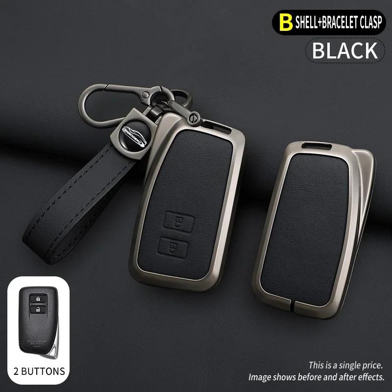 Alloy Auto Key Fob Case Cover Fit For Lexus Nx Gs Rx Is Es Gx Lx Rc 200 250 350 Ls 450H 300H Key Fob Automotive Cover Key Ring Keyring Auto