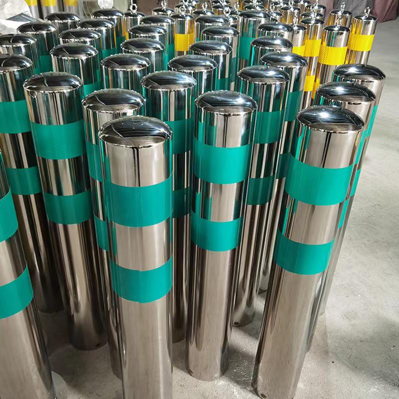 Stainless Steel Mobile and Fixed Warning Post Roadblock