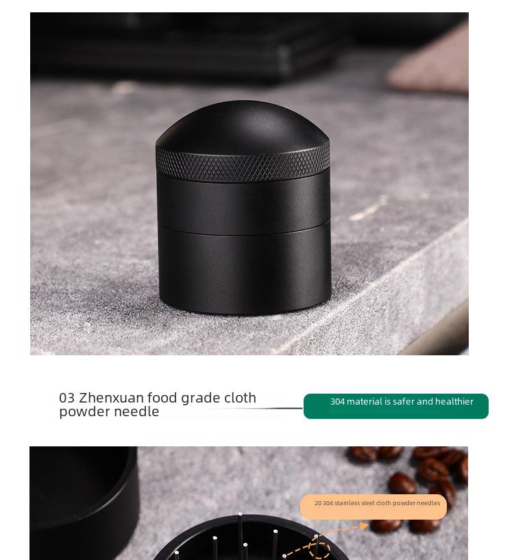 Adjustable Coffee Distributor & Stirring Needle: Breaks Up Clumps and Mixes Coffee Powder