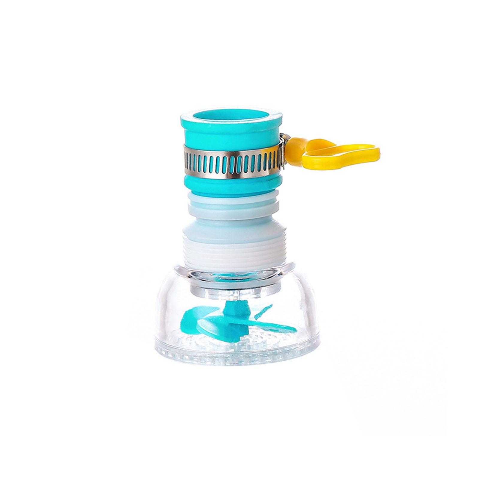 

Splash-Proof Kitchen Tap Filter Retractable Tap Head Faucet Nozzle Extender 360-Degree Adjustable Filtration Softener Water Tap синий