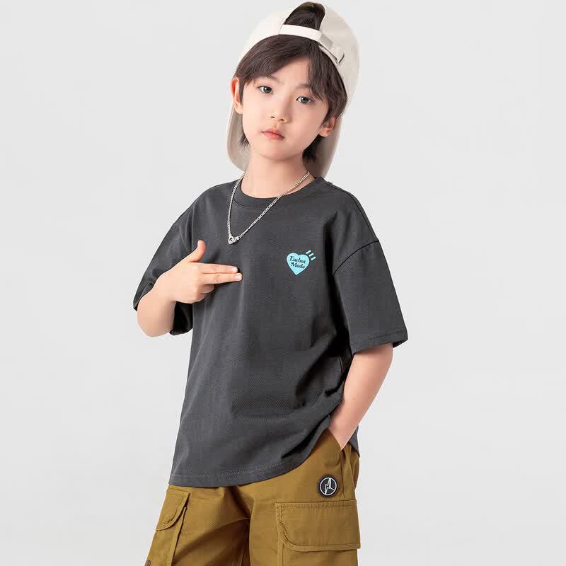 Boys' American Trend Print Cooling Cotton T-Shirt