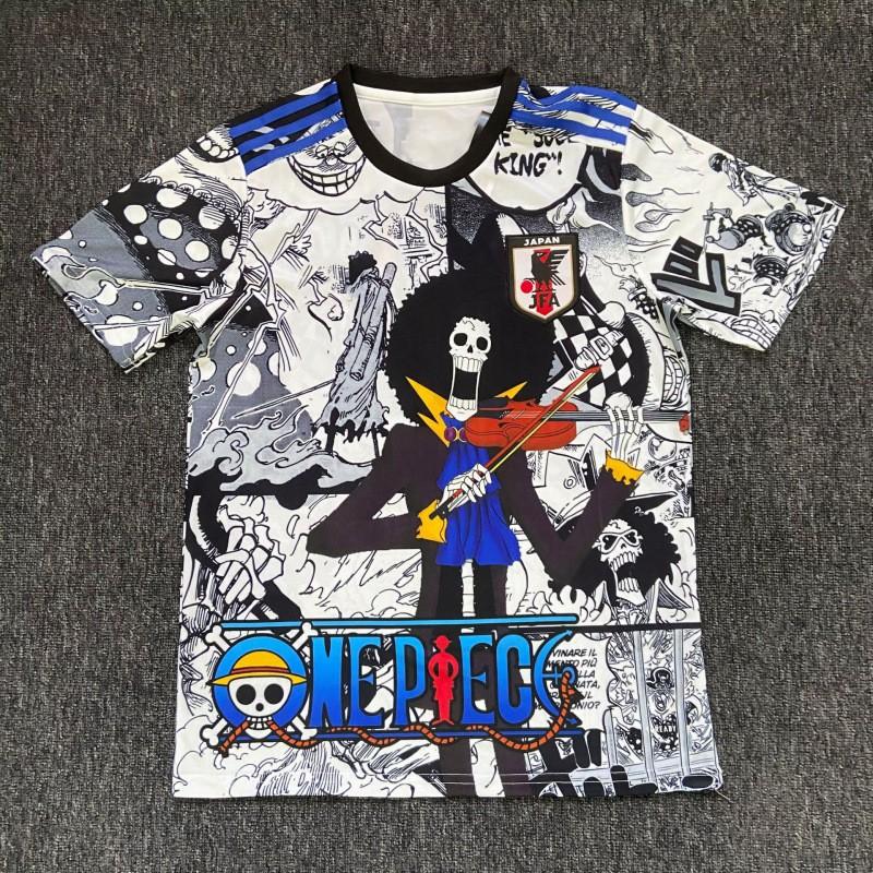 Kurzärmeliges Fußballtrikot inspiriert von der japanischen Nationalmannschaft Anime-Kollaboration Dragon Ball One Piece Naruto