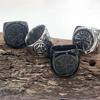 Viking Thor's Hammer Stainless Steel Punk Runic Ring for Men