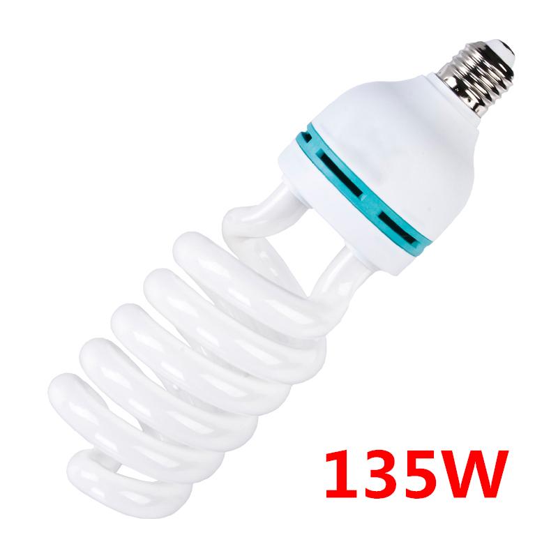 150W E27 Base Bright Photography Daylight Bulb Fluorescent Continuous Lighting Lamp For Softbox Photography Photo Shoot 135W 45W