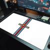 Martini Car Large Size Mouse Pad Large Gaming Table Cushion Nonslip Laptop Tablet Big Mousepad Xxl Mat Mini Pc Playmat With Lock Edge