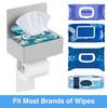 Stainless Steel Wipes Holder Bright Tissue Holder Bathroom Black Wipes Holder No Punching