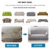 Jacquard Sofa Slipcover with Skirt Stretch Sofa Cover for Living Room Couch Covers Easy Fitted Washable Furniture Protector 1pc