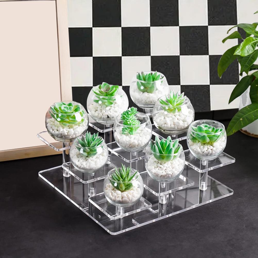 9 Tier Acrylic Display Organizer Stand for Collectibles and Desserts and Stable Structure for Various Display Needs