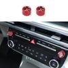 Interior Accessories 2PCS Aluminum Alloy Air Conditioner Volume Knob Ring Cover For Hyundai IONIQ 9 2025 2026 Car Supplies