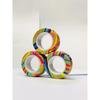 3pcs Finger Magnetic Rings Colorful Fidget Toy Set Adult Magnets Spinner Rings for Relieve Stress Anxiety Relief Therapy