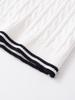 2026 Spring European & American Women's Cable Knit Short-Sleeved Sweater