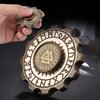 Funny Double-sided Viking Pirate Retro Brass EDC Fingertip Gyro Metal Decompression Finger Toy Adult Gift