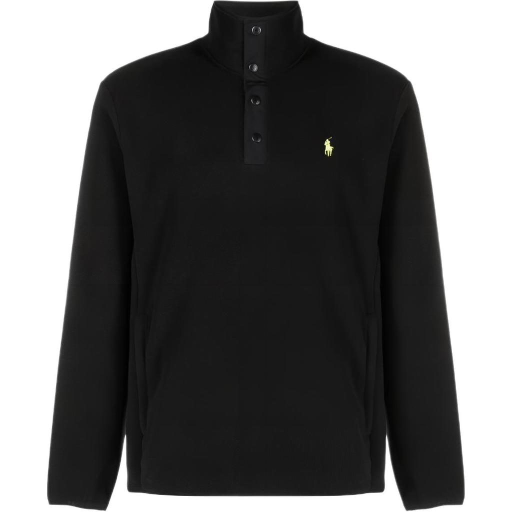 Polo Ralph Lauren Ss23 Logo Printed Fleece Sweatshirt Men sweatshirt Black 710850393-018