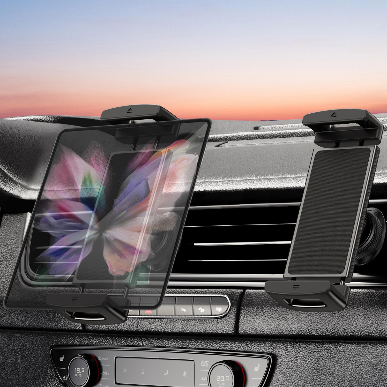 

Eary Car Phone Holder 360°Rotatable Mount Vent iPad Tablet for Car iPad Mini Air Z Fold 7 6 iPhone Samsung More 4-12.9 Device чорний