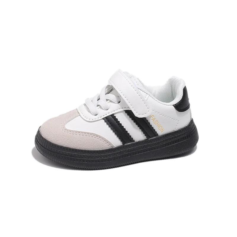 Children Flat Shoes Boys Girls Casual Shoes Round Toe Soft Sole 2024 New Neutral Style Kids Sports Shoes Breathable Anti Slip