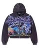 New digital 3D printing zipper Y2K sweater jacket for men and women
