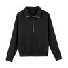 Girls' High,Neck Half,Zip Sweatshirt + Long Pants Sports Fleece Casual Children's Set