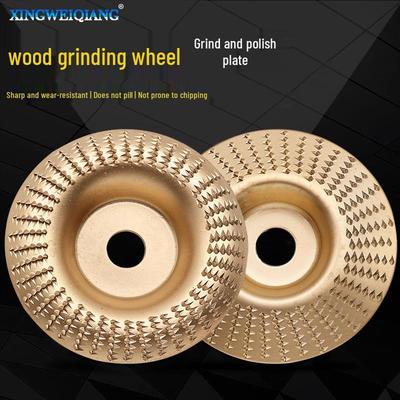 100mm Woodworking Angle Grinder Shaping & Polishing Disc - Curved, Flat & Beveled Surfaces