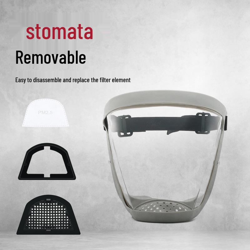 High-Definition Transparent Anti-Droplet Dustproof Protective Face Shield Goggles for Cycling