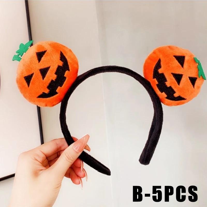 Niedliche Cartoon Anime Kürbis Puppe Halloween Stirnband Lustige DIY Feiertagsrequisiten Haarbündel und Reifenstil Partydekorationen