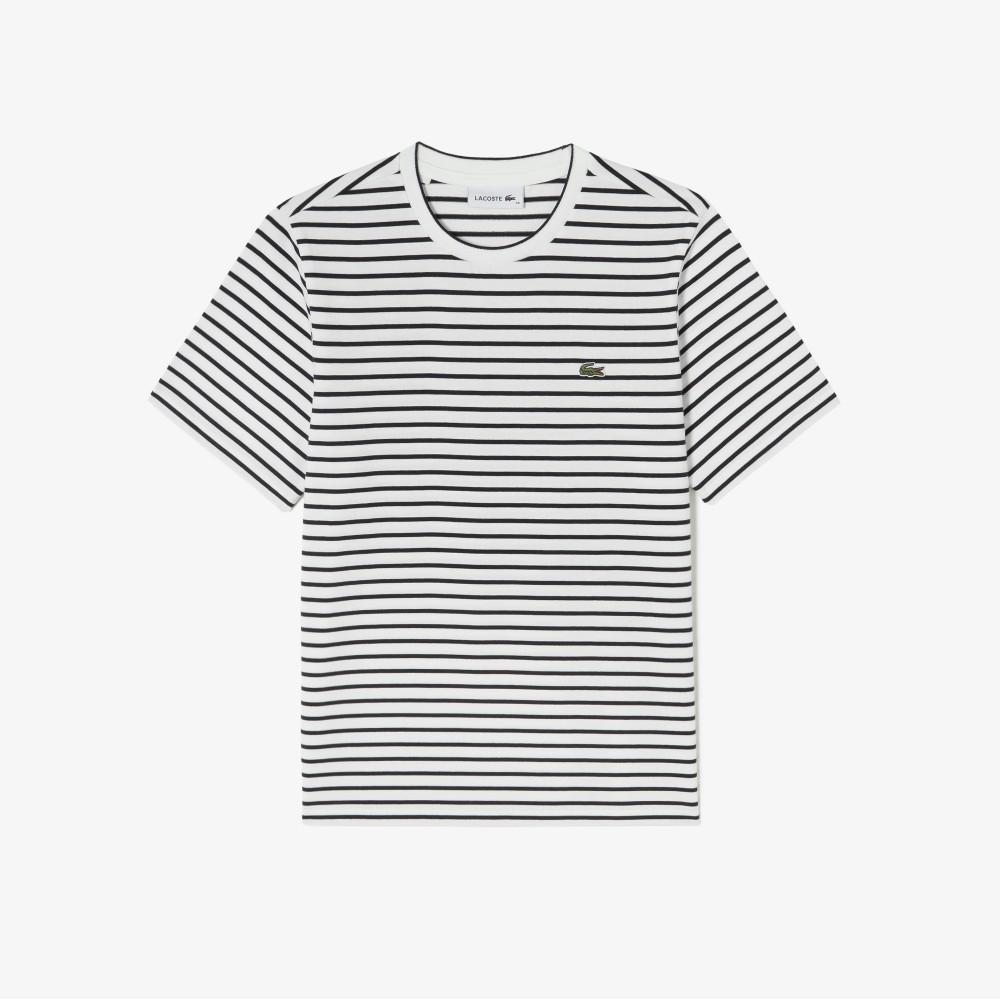 [Lacoste] Women's Striped Short-Sleeve T-shirt TF262E-56G166