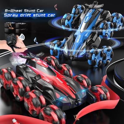 Sechsrädriges Stunt-Ferngesteuertes Auto Achträdriges Hochgeschwindigkeits-Spray-Geländekletterauto Doppelseitiger Schwingarm Spielzeugauto Rc
