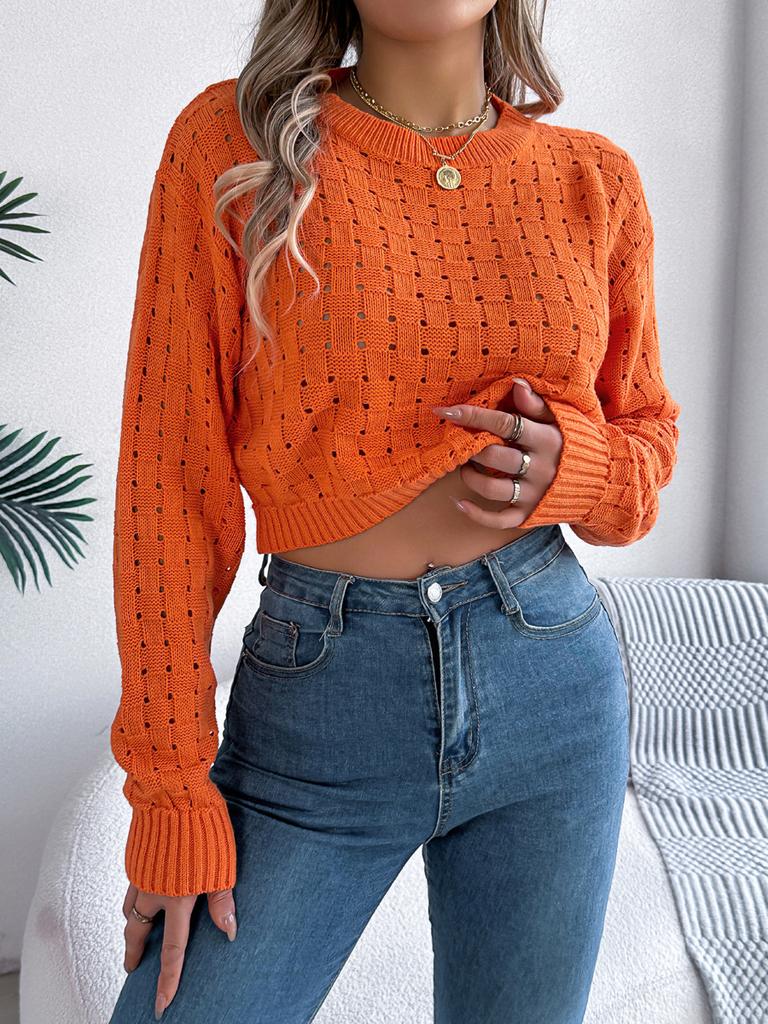 Autumn Winter Sexy Low Back Button Hollow Long Sleeve Turtleneck Sweater Women's Clothing