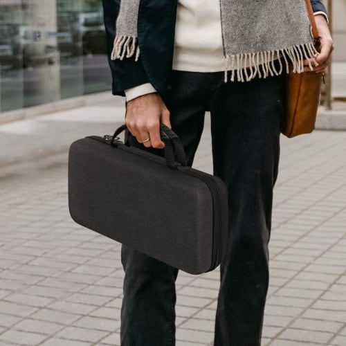 Linkidea Hard Travel Case for 75% Keyboards, 84-Key Computer Keyboard Carrying Case, Protective Storage Box Bag, Compatible with EPOMAKER X Aula F75,