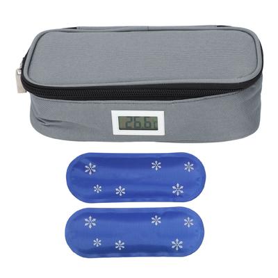 Geantă de călătorie cooler pentru insulină Medicamente Cooler diabetic Termometru Afișaj temperatură Refrigerat