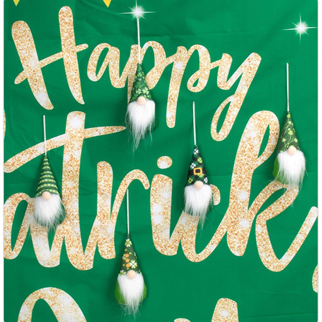 St. Patrick Day Pendant Home Decor Green Doll Ornaments Faceless Rudolph Hangers Dwarf Hanging