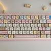 130 Key Self-mocking Bear Key Cap MOA Profile PBT Sublimated Personalized Key Caps for Cherry MX Switch Game Mechanical Keyboard
