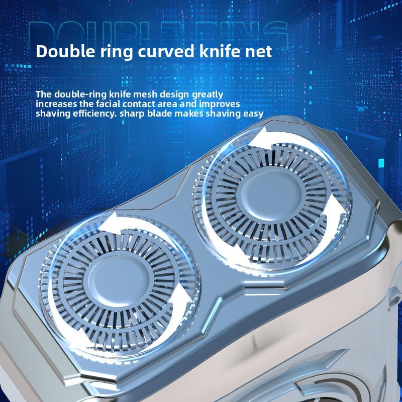 Nowa Golarka Elektryczna Mecha Golarka Męska Inteligentny Wyświetlacz Cyfrowy Podróżna Przenośna Na Prezent Urodzinowy Dla Chłopaka