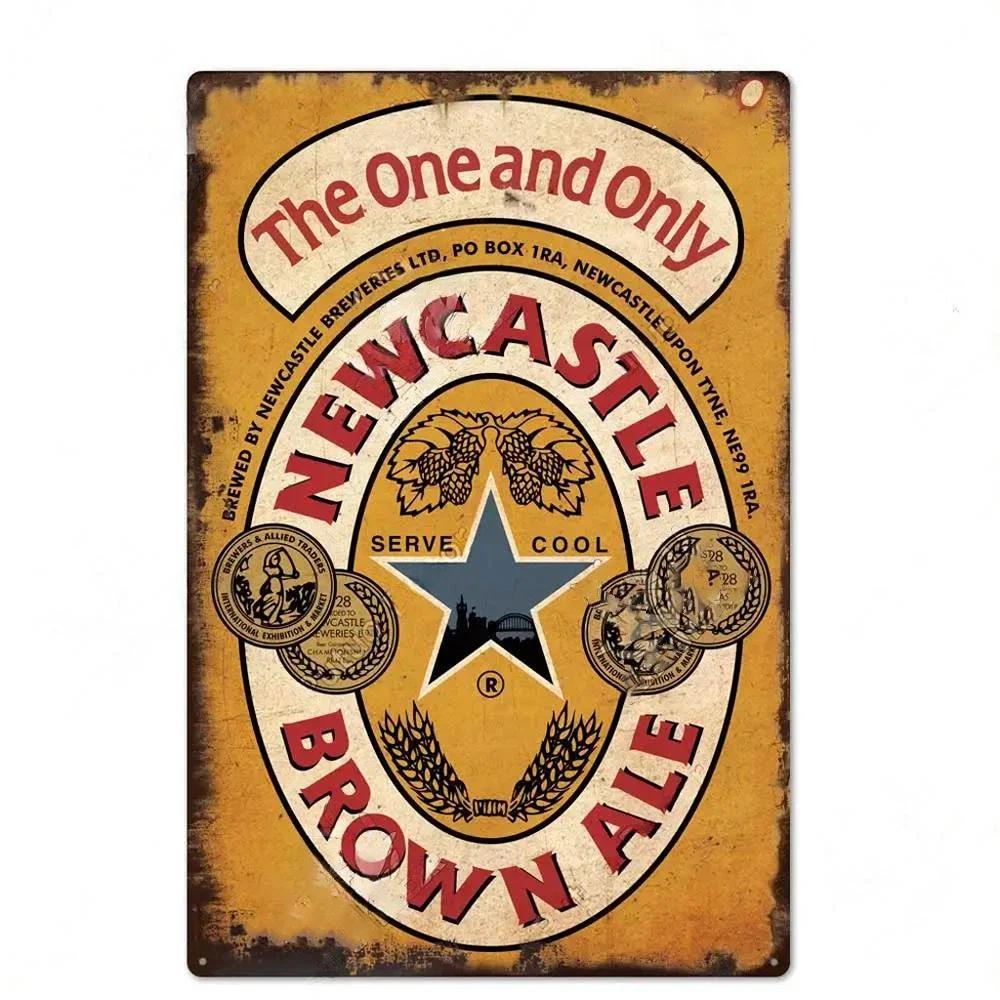 FJ Beer Brand Posters Decor Vintage Metal Signs Tin Sign Plaque Home Decor Pub Bar Man Cave Wall Decorative