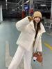 Short Dot Thickened Warm Cotton-padded Coat Jacket with Velvet Lapel