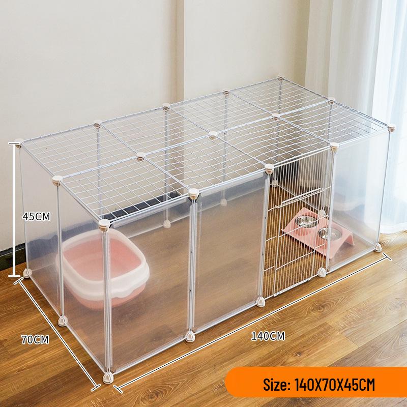 Indoor Pet Playpen: Dog/Cat Enclosure with Free Splicing Cages for Dogs, Cats, and Rabbits.