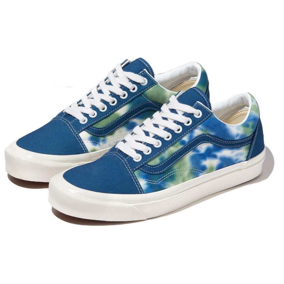Vans Old Skool Tie-Dye Print Low-Top Skate Shoes Unisex Sneaker Blue VN0A54F3AVY