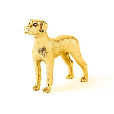Great Dane 22ct Gold Plated Made In England Art Dog Figure Collection